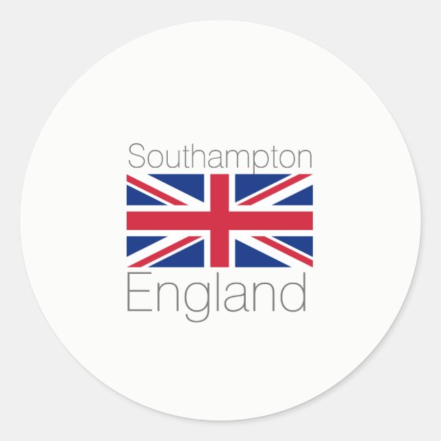 Rond Sticker de Southampton, Angleterre (Devant)