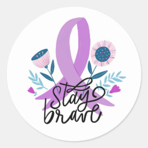 Rond Sticker de support du ruban violet