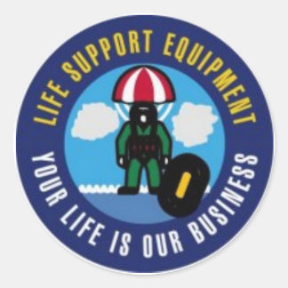 ROND STICKER DE SUPPORT VIE D'AÉRONEF