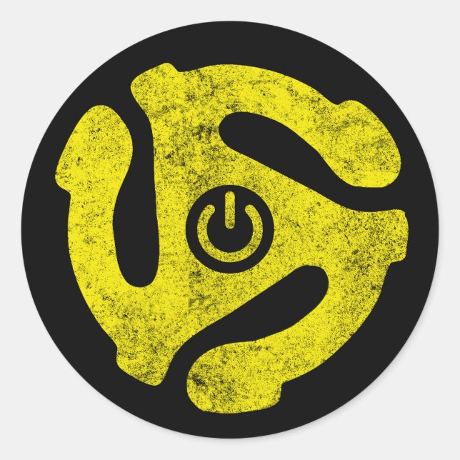 Rond Sticker de symbole d'alimentation de l'adaptateur  (Devant)