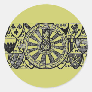 Rond Sticker de table ronde du roi Arthur