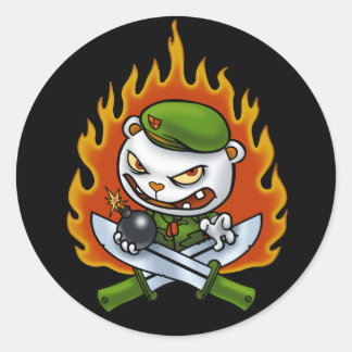 Rond Sticker de tatouage à flamme