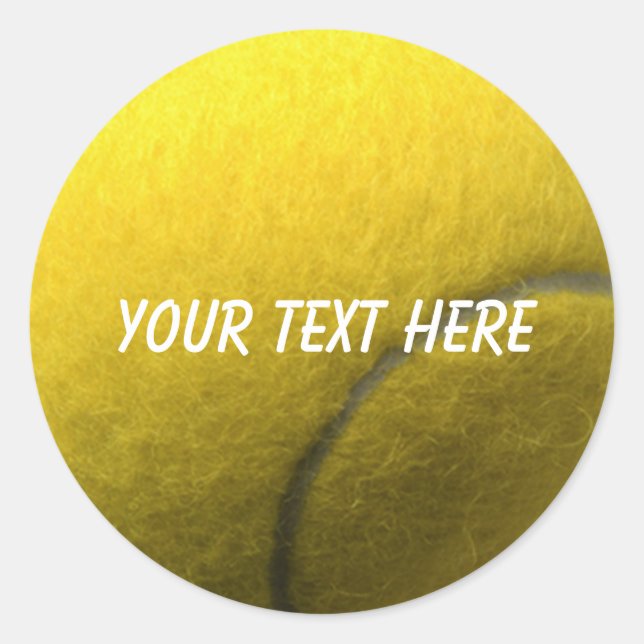Rond Sticker de tennis personnalisé (Devant)