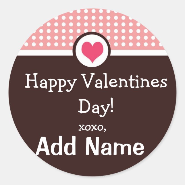 Rond Sticker de traitement de jour personnalisé Valenti (Devant)