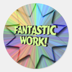 Rond Sticker de travail fantastique