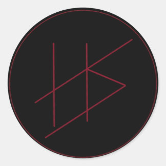 Rond Sticker de tristesse hellénique