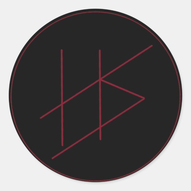 Rond Sticker de tristesse hellénique (Devant)