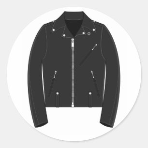 Rond Sticker de veste en cuir