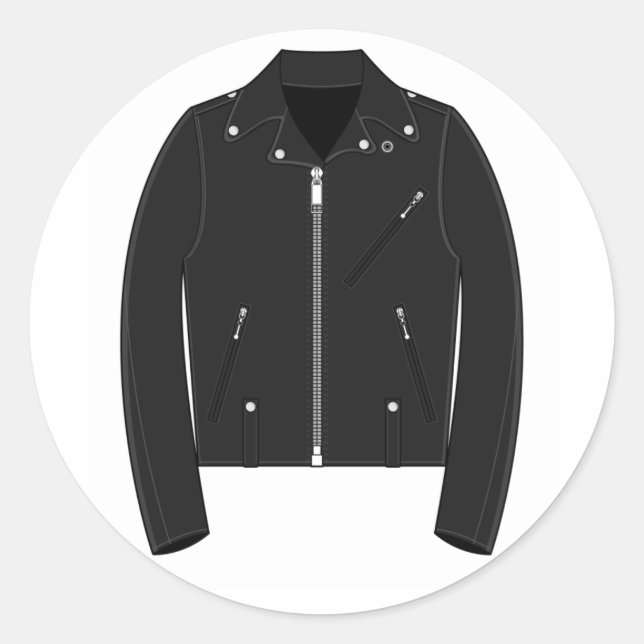 Rond Sticker de veste en cuir (Devant)
