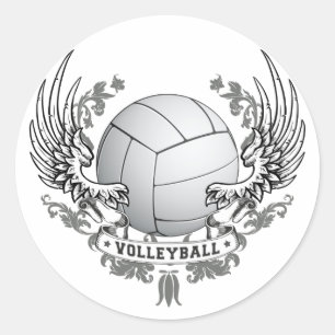 Rond Sticker de volley-ball