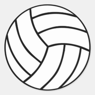 Rond Sticker de volley-ball sportif