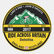 Sticker Deloitte TRAVERS LA GRANDE-BRETAGNE 2017