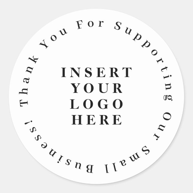Rond Sticker d'entreprise Merci (Devant)