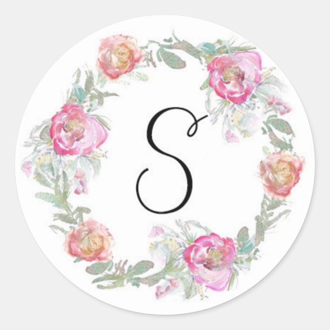 Rond Sticker d'enveloppe monographique (Devant)