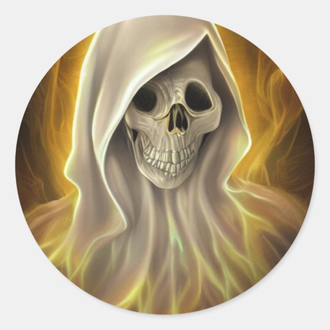 Rond Sticker déplaisant Ghost Classic Round (Devant)