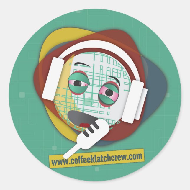 Rond Sticker d'équipage Klatch Café (Devant)