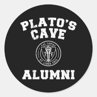 Rond Sticker des anciens de la grotte de Platon