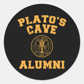 Rond Sticker des anciens de la grotte de Platon