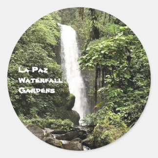 Rond Sticker des jardins de cascade de La Paz
