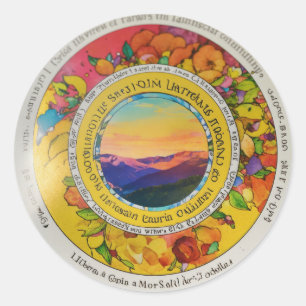 Rond Sticker d'expression en gras