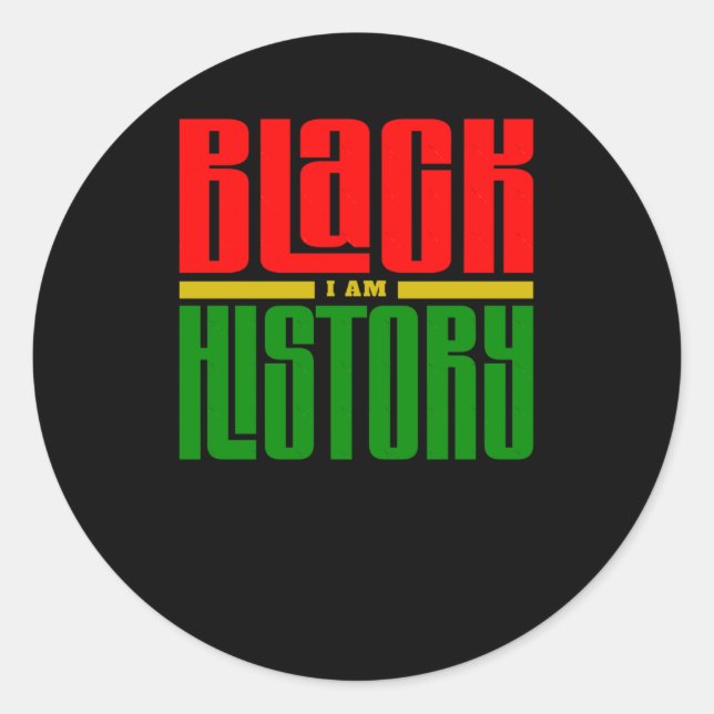 Rond Sticker d'histoire noire4 (Devant)