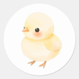 Rond Sticker d'illustration pour bébé doux