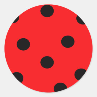Rond Sticker d'impression Ladybug