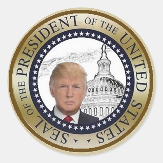 Rond Sticker d'investiture TRUMP (Devant)