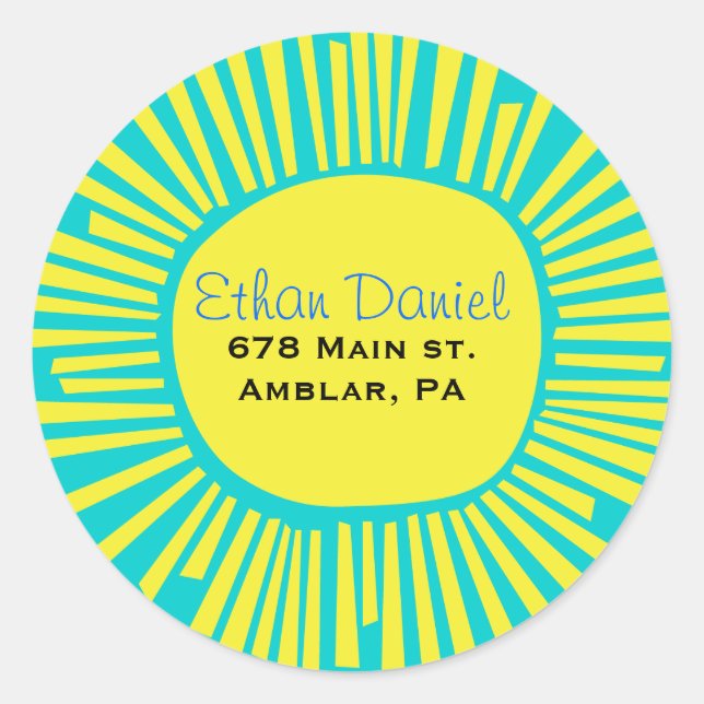 Rond Sticker d'invitation Bat mitzvah MITZVAH (Devant)