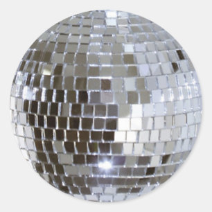 Rond Sticker Disco Ball 1 en miroir