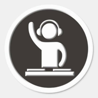 Rond Sticker Dj