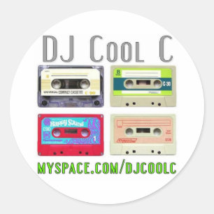 Rond Sticker DJ Cool C Mixtape