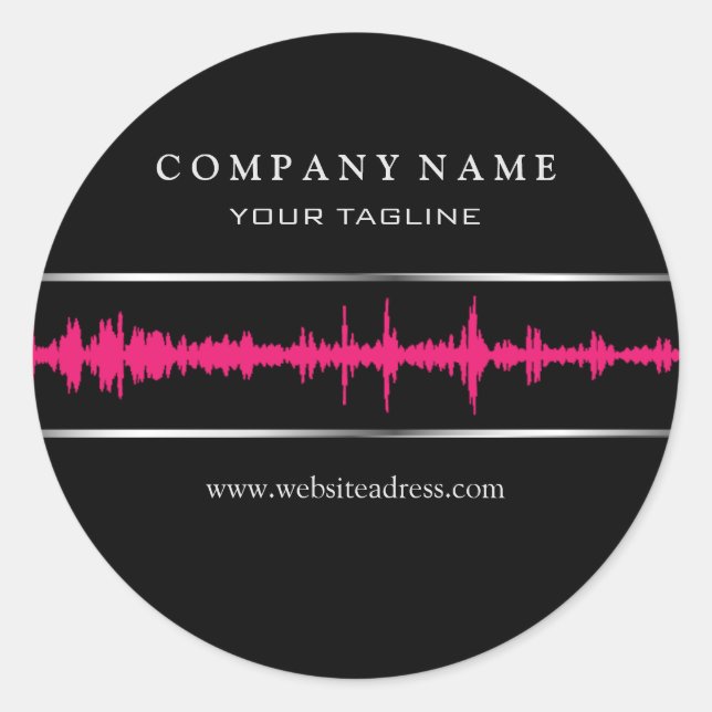 Rond Sticker DJ/Music (Devant)