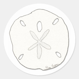 Rond Sticker Dollar De Sable