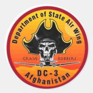 Rond Sticker DOS AIRWING Grave Robbers