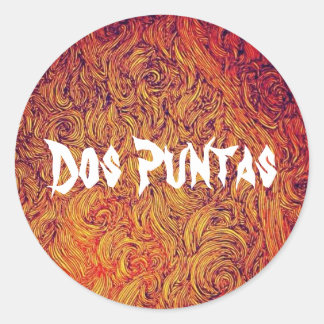 Rond Sticker Dos Puntas