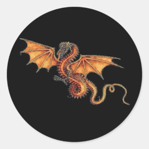Rond Sticker Dragon
