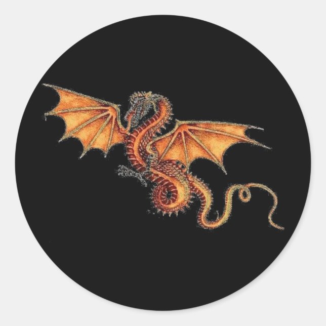 Rond Sticker Dragon (Devant)