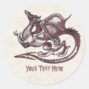 Rond Sticker Dragon