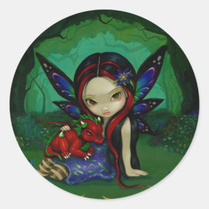 Rond Sticker "Dragonling Garden I"