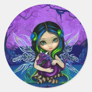 Rond Sticker "Dragonling Garden II"