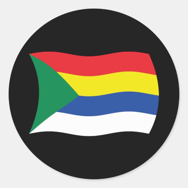 Rond Sticker Drapeau Druze (Devant)
