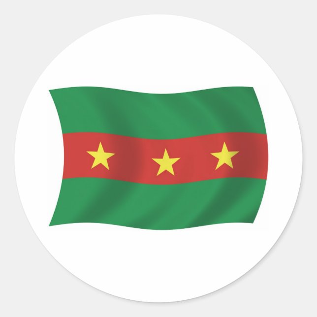 Rond Sticker Drapeau Ewe People (Devant)