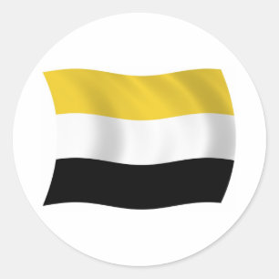 Rond Sticker Drapeau Garifuna