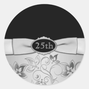Rond Sticker du 25e anniversaire du Mariage