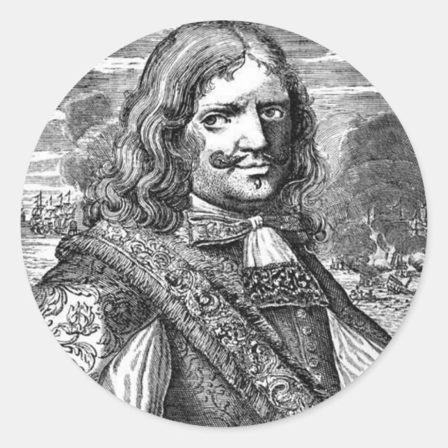 Rond Sticker du capitaine Pirate Morgan (Devant)