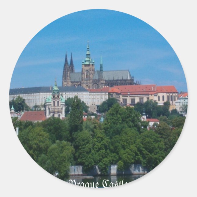 Rond Sticker du château de Prague (Devant)
