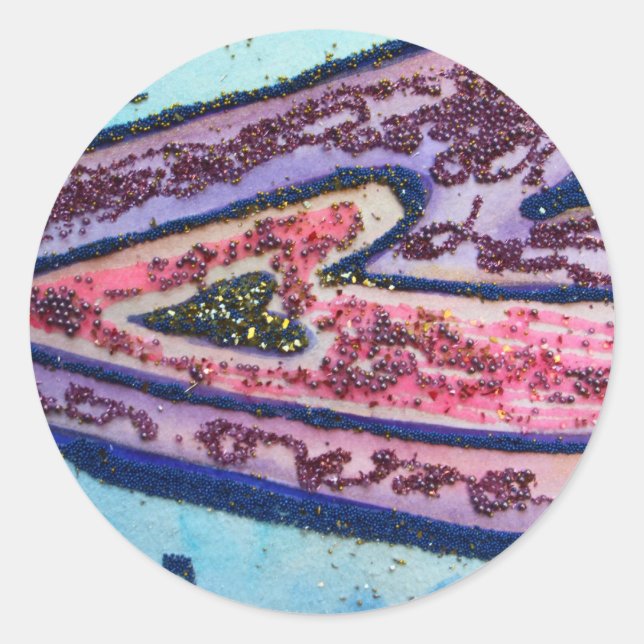 Rond Sticker du coeur de foi (Devant)