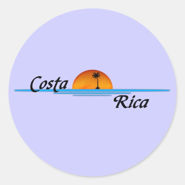 Rond Sticker du Costa Rica (Devant)