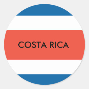 Rond Sticker du Costa Rica